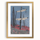 Modern Wall Art: Fishing Boats – Nautical Abstract by Mikuláš Galanda