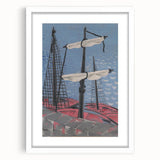 Modern Wall Art: Fishing Boats – Nautical Abstract by Mikuláš Galanda