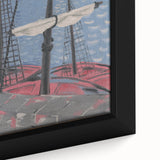 Modern Wall Art: Fishing Boats – Nautical Abstract by Mikuláš Galanda