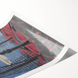 Modern Wall Art: Fishing Boats – Nautical Abstract by Mikuláš Galanda