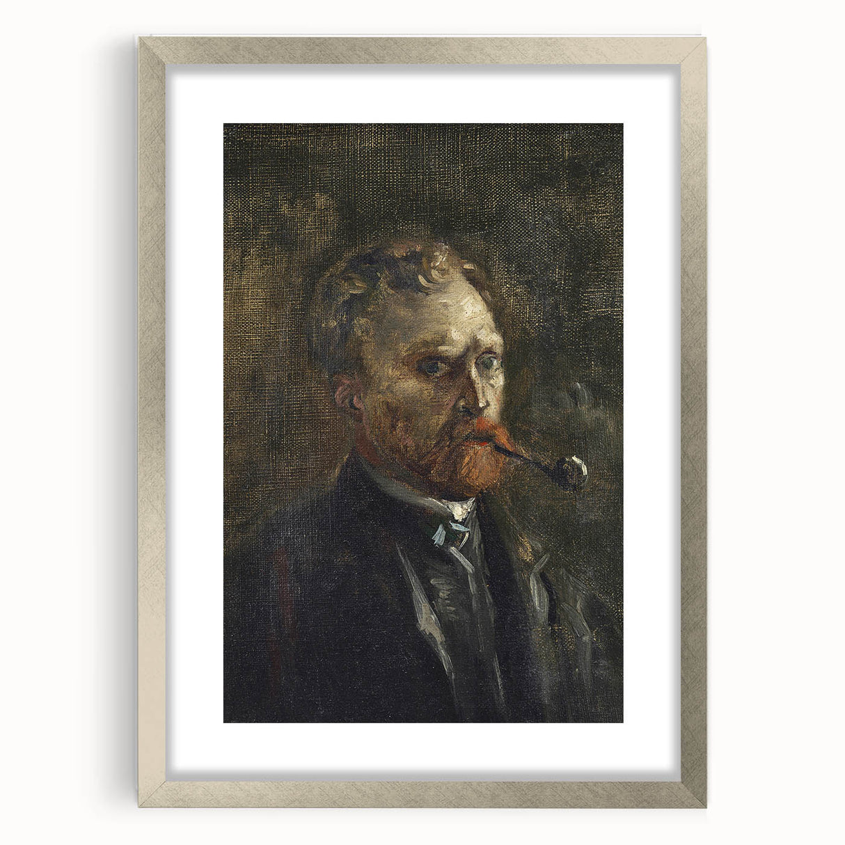 Impressionism Wall Art - Self-Portrait (1886) by Vincent van Gogh