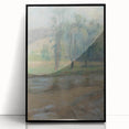 Modern Wall Art: Trees by the River – Serene Abstract Landscape