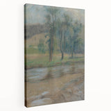 Modern Wall Art: Trees by the River – Serene Abstract Landscape