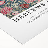 Biblical Typography Wall Art - Hebrews 11:1 Floral Canvas Print