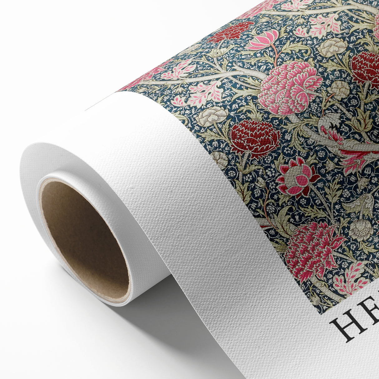 Biblical Typography Wall Art - Hebrews 11:1 Floral Canvas Print
