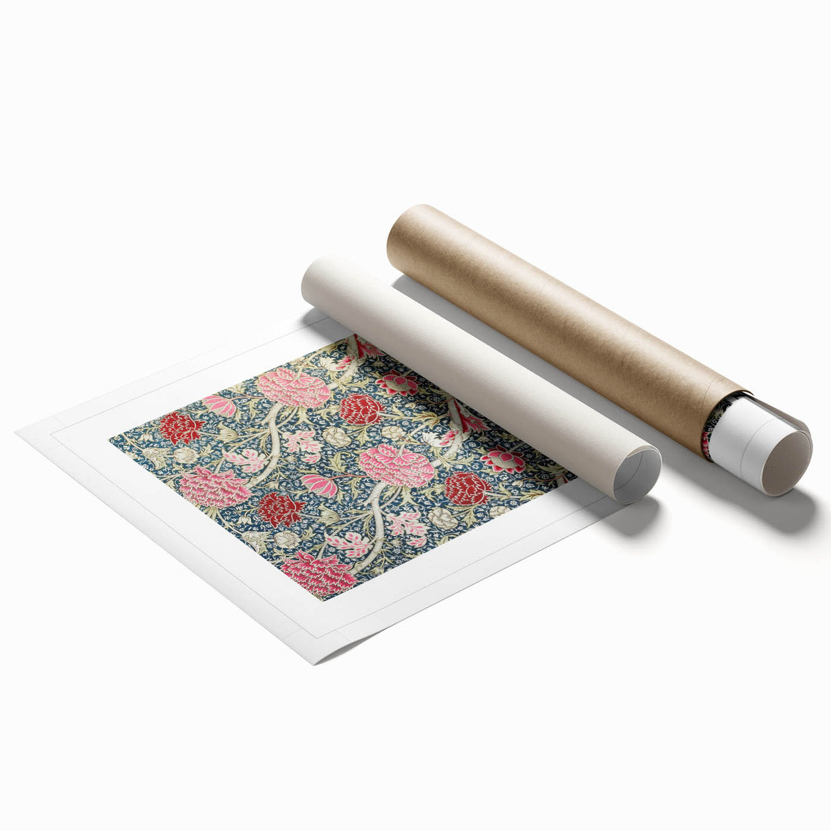 Biblical Typography Wall Art - Hebrews 11:1 Floral Canvas Print