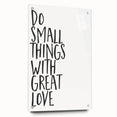 Inspirational Typography Poster - "Do Small Things" Canvas Art
