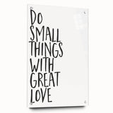 Inspirational Typography Poster - "Do Small Things" Canvas Art