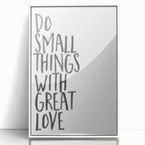Inspirational Typography Poster - "Do Small Things" Canvas Art