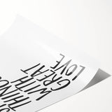 Inspirational Typography Poster - "Do Small Things" Canvas Art