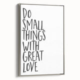 Inspirational Typography Poster - "Do Small Things" Canvas Art