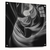 Monochrome Flow – Modern Black and White Dynamic Wall Art