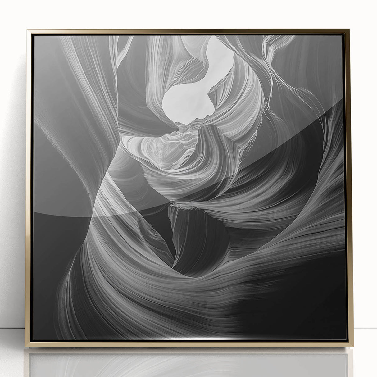 Monochrome Flow – Modern Black and White Dynamic Wall Art