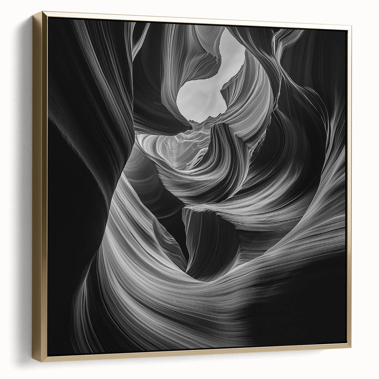 Monochrome Flow – Modern Black and White Dynamic Wall Art