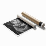 Monochrome Flow – Modern Black and White Dynamic Wall Art