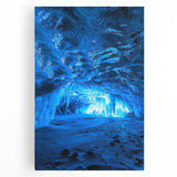 Landscape-themed stretched canvas artwork featuring vibrant colors and intricate cave designs, ideal for home decor or office spaces. Perfect for art lovers seeking unique wall aesthetics.