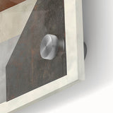 Geometric Abstract Bedroom Wall Art – Beige and Brown Canvas