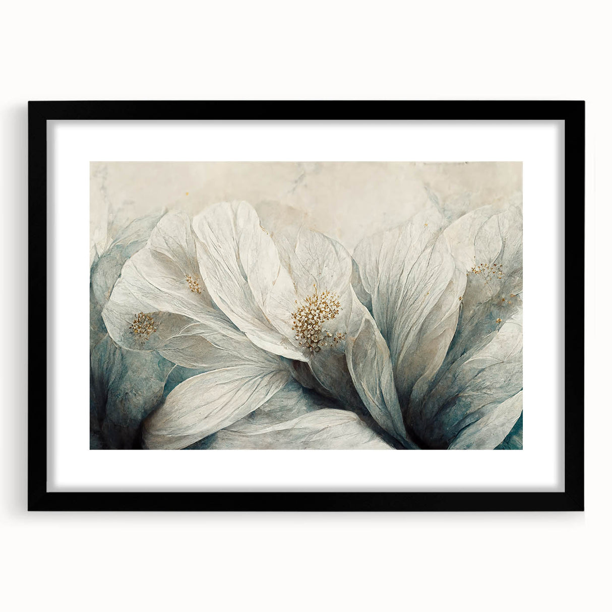 Elegant Floral Living Room Wall Art – Modern Canvas & Print