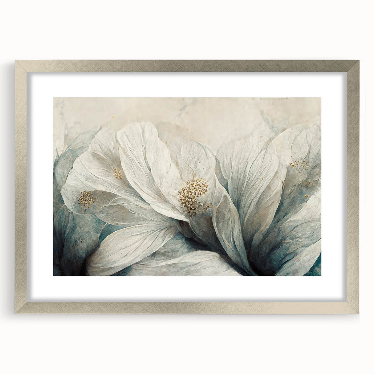 Elegant Floral Living Room Wall Art – Modern Canvas & Print