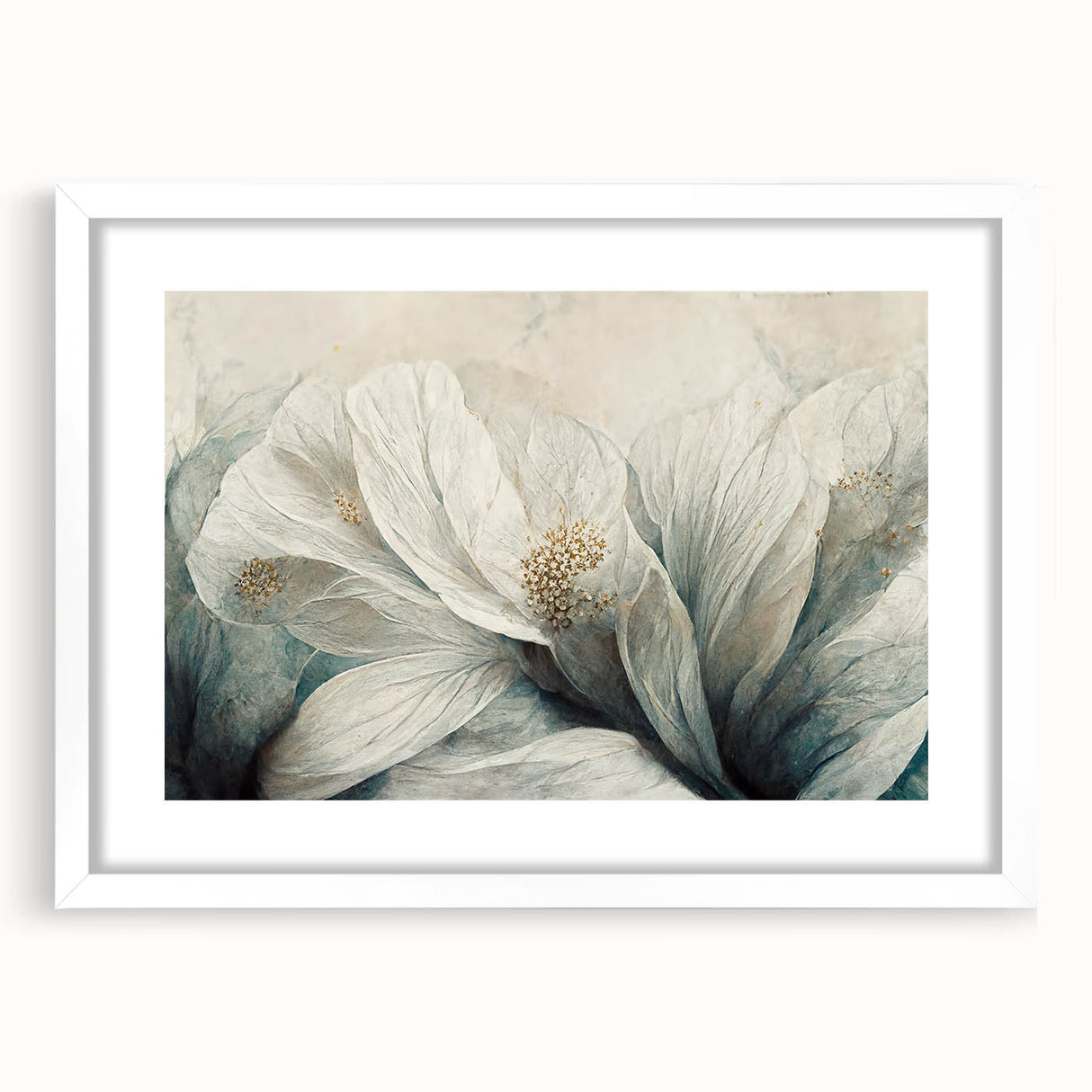 Elegant Floral Living Room Wall Art – Modern Canvas & Print