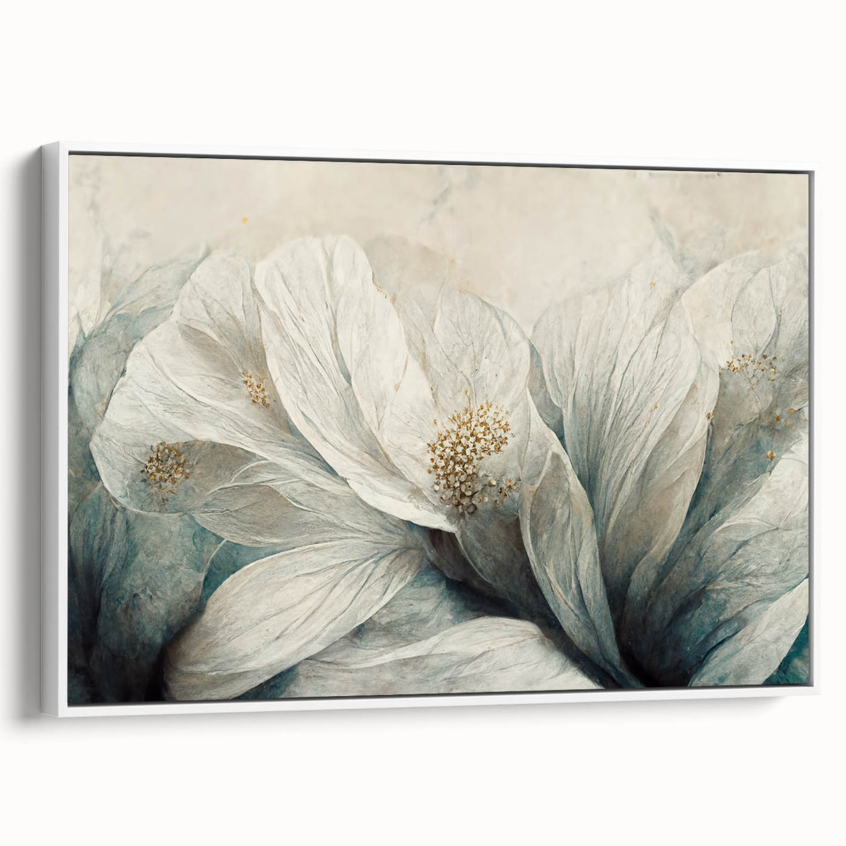 Elegant Floral Living Room Wall Art – Modern Canvas & Print