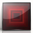 Framed acrylic artwork showcasing an abstract geometric design in black tones, perfect for modern home decor. The piece adds a contemporary touch to any living space.