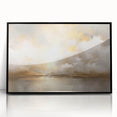 Framed abstract landscape wall art featuring vibrant colors and intricate designs, displayed in a sleek black frame, ideal for modern home decor settings.