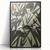 Monochrome Art Deco Wall Art – Elegant Black & Gray Geometric Design