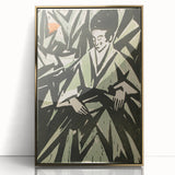 Monochrome Art Deco Wall Art – Elegant Black & Gray Geometric Design