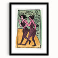 Expressionist Art: English Step Dancers Modern Canvas Print