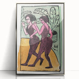 Expressionist Art: English Step Dancers Modern Canvas Print