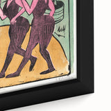 Expressionist Art: English Step Dancers Modern Canvas Print