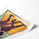 Expressionist Art: English Step Dancers Modern Canvas Print