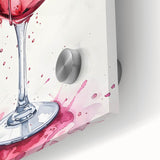 Large abstract wall art on acrylic glass featuring mid-century modernist swirls in muted earth tones.