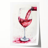 Extra large rolled print of a vibrant floral design, ideal for art wall dining room or classy bathroom decor.