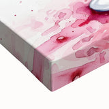 Large art depicting a black and white landscape painting on stretched canvas, ideal for bedroom wall decor.