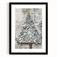 Textured Christmas Tree Art Print - Unique Holiday Wall Decor Accent