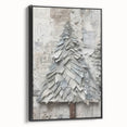 Textured Christmas Tree Art Print - Unique Holiday Wall Decor Accent