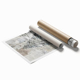 Textured Christmas Tree Art Print - Unique Holiday Wall Decor Accent