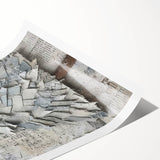 Textured Christmas Tree Art Print - Unique Holiday Wall Decor Accent