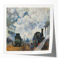Claude Monet's Arrival of the Normandy Train - Impressionist Train Art