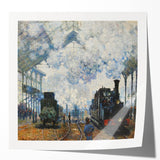 Claude Monet's Arrival of the Normandy Train - Impressionist Train Art