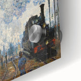 Claude Monet's Arrival of the Normandy Train - Impressionist Train Art