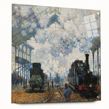 Claude Monet's Arrival of the Normandy Train - Impressionist Train Art