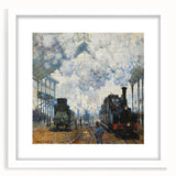 Claude Monet's Arrival of the Normandy Train - Impressionist Train Art