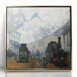 Claude Monet's Arrival of the Normandy Train - Impressionist Train Art