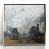 Claude Monet's Arrival of the Normandy Train - Impressionist Train Art