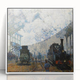 Claude Monet's Arrival of the Normandy Train - Impressionist Train Art