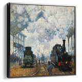 Claude Monet's Arrival of the Normandy Train - Impressionist Train Art