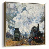 Claude Monet's Arrival of the Normandy Train - Impressionist Train Art